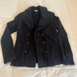 James Perse Black Button Jacket, Size 4